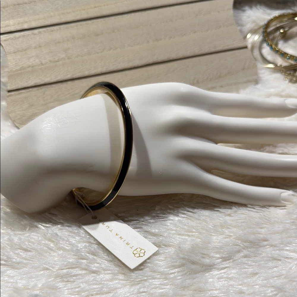 Trina Turk Black and Gold Bracelet